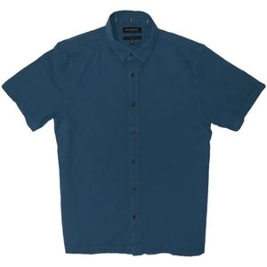 Banana Republic Seersucker Short Sleeve Teal Mens S